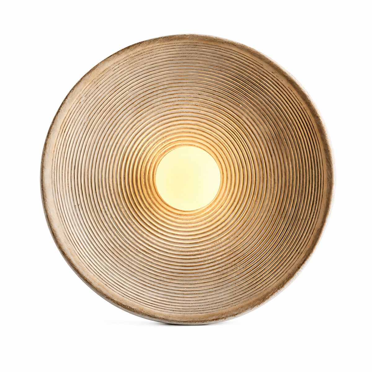 Aurelia Sculptural Wall Sconce | Textured Travertine Look