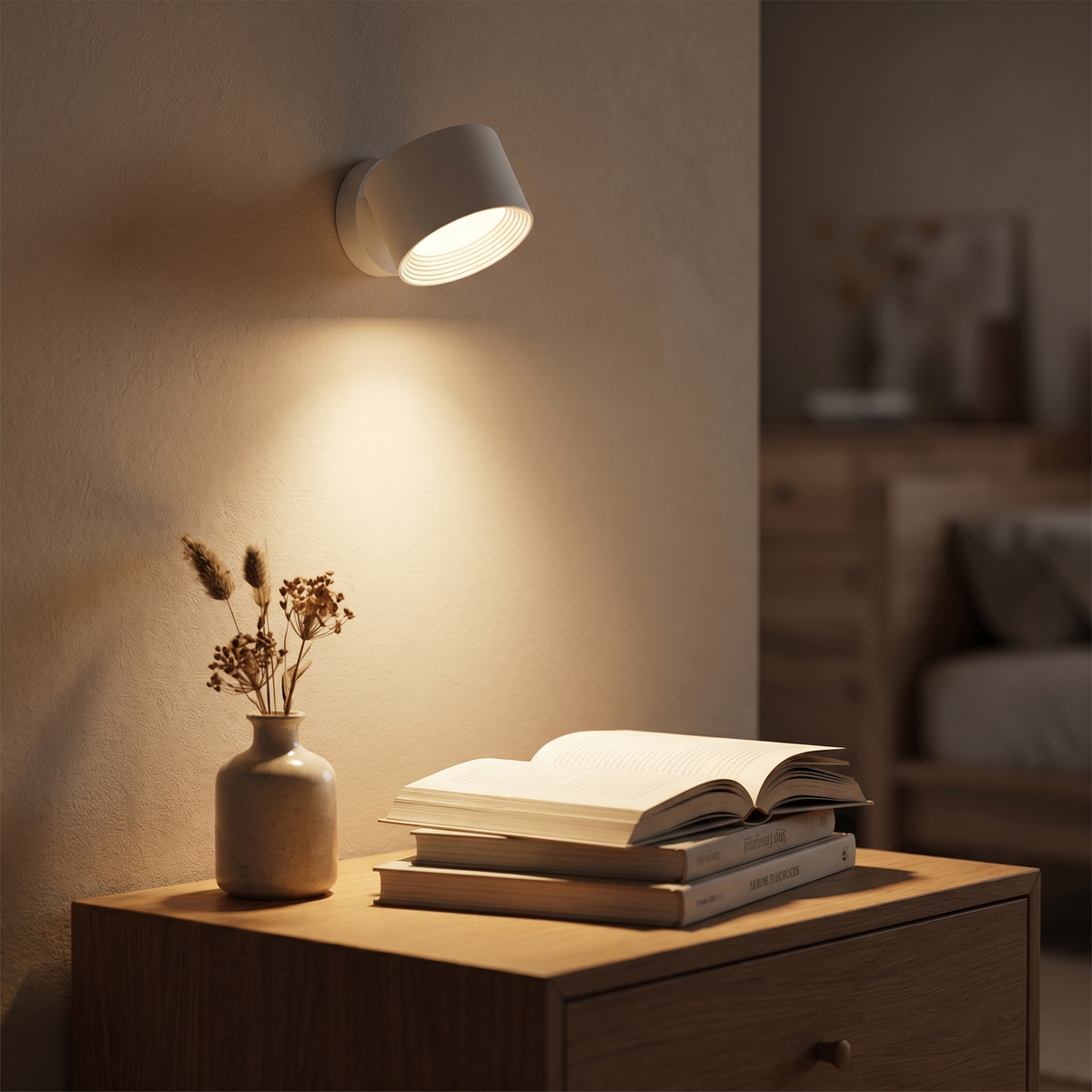 Aura Cordless Rechargeable Wall Light with Remote
