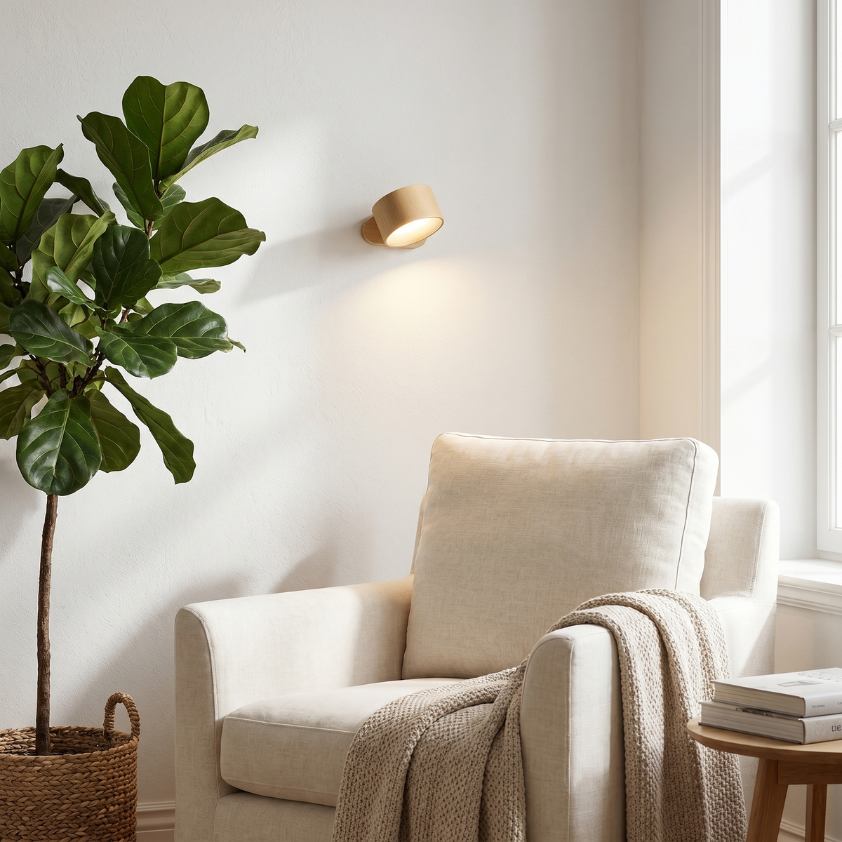 Aura Cordless Rechargeable Wall Light with Remote