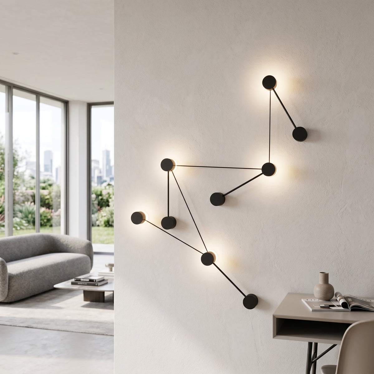 Riflesso Circular LED Wall Lamp | Art Deco Minimalist