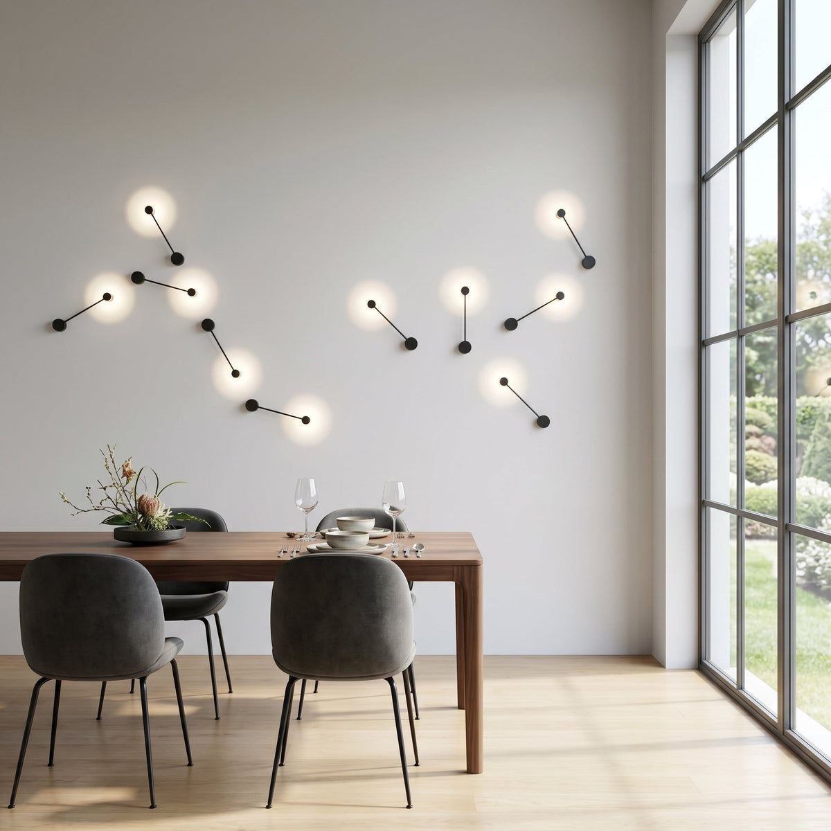 Riflesso Circular LED Wall Lamp | Art Deco Minimalist