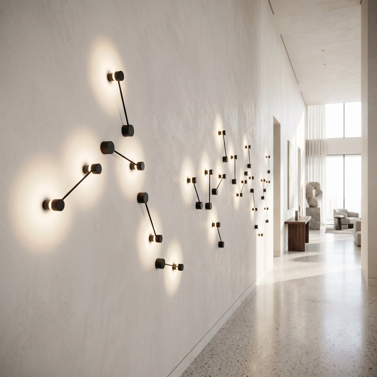 Riflesso Circular LED Wall Lamp | Art Deco Minimalist