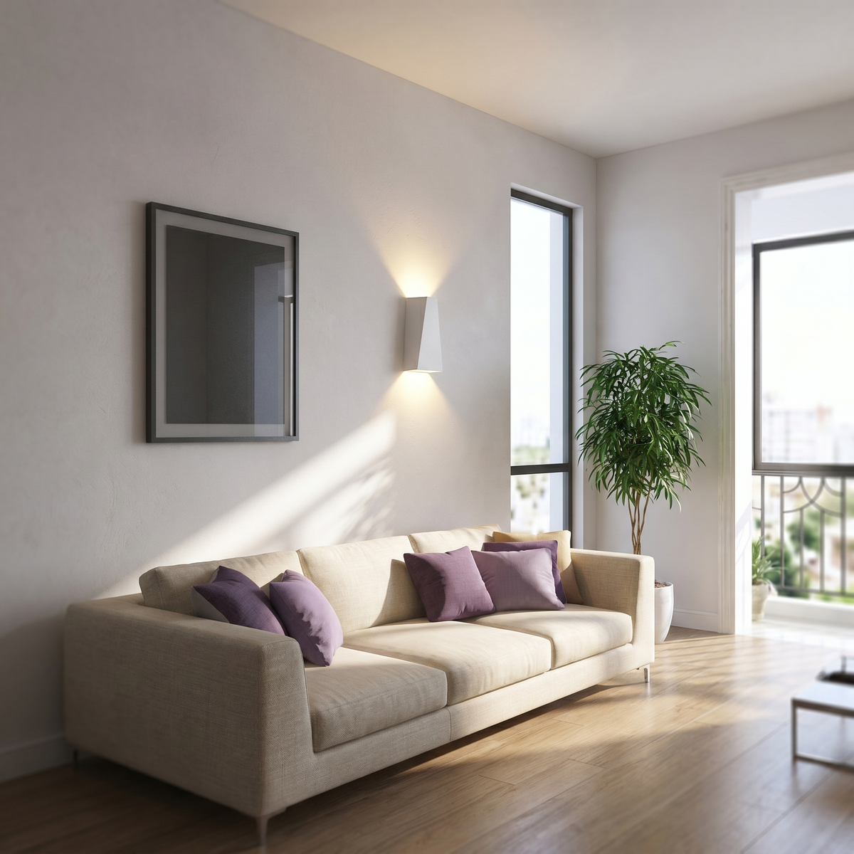 Faccetta Aurora Up Down Wall Sconce | Geometric LED