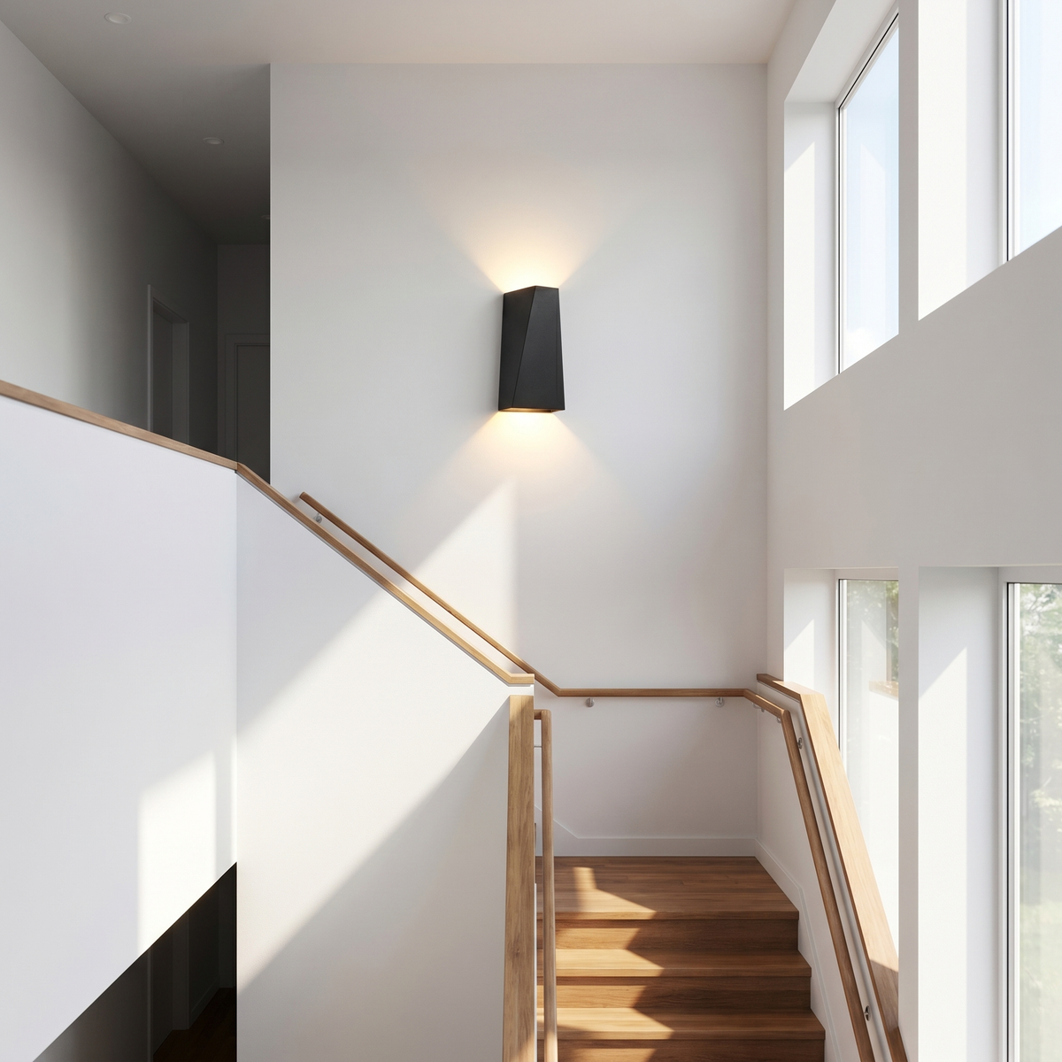 Faccetta Aurora Up Down Wall Sconce | Geometric LED