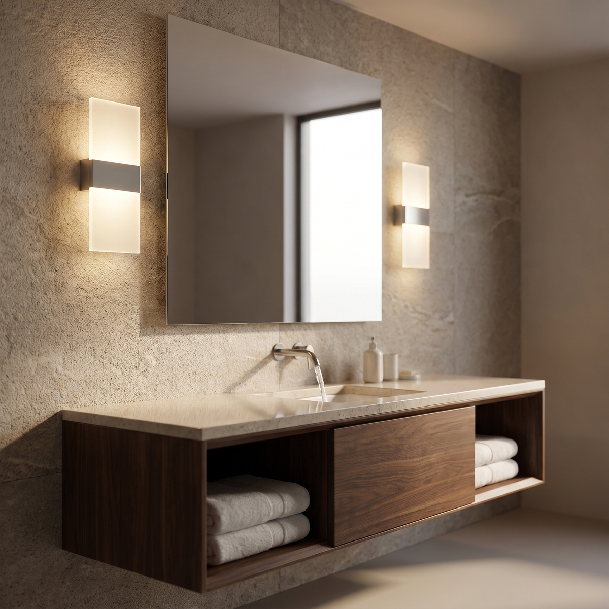 Velo Luminoso Acrylic LED Wall Sconce | Touch Sensor Up-Down