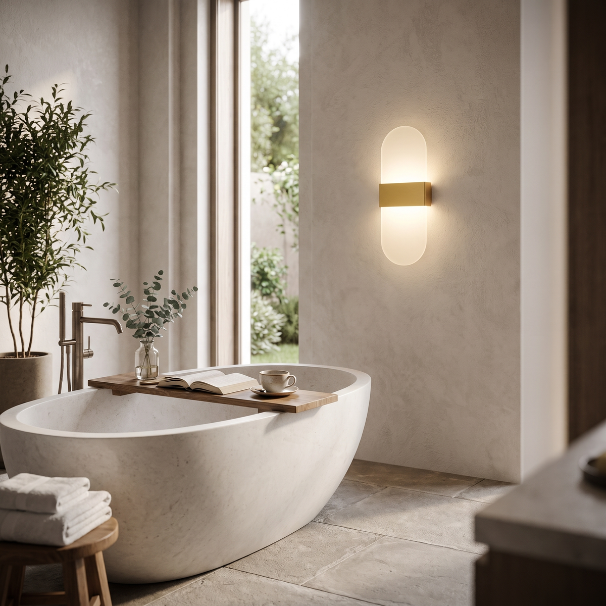 Velo Luminoso Acrylic LED Wall Sconce | Touch Sensor Up-Down